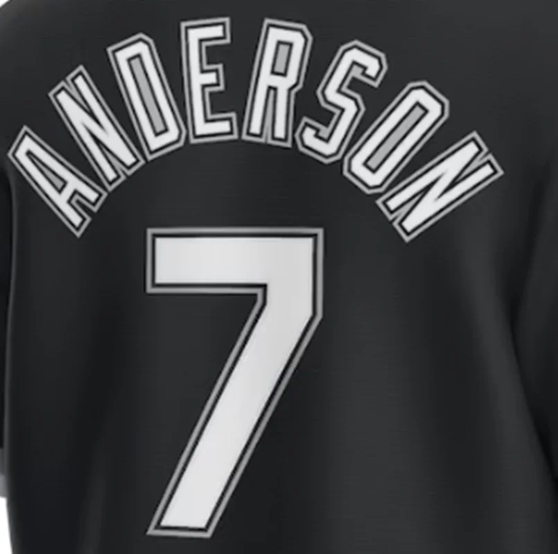 thumbnail image 1 of Camisetas de béisbol de la famosa marca Chicago con bordados para hombres, mujeres y jóvenes, personalizadas #7 ANDERSON #10 MONCADA #35 THOMAS #72 FISK, 1 of 5