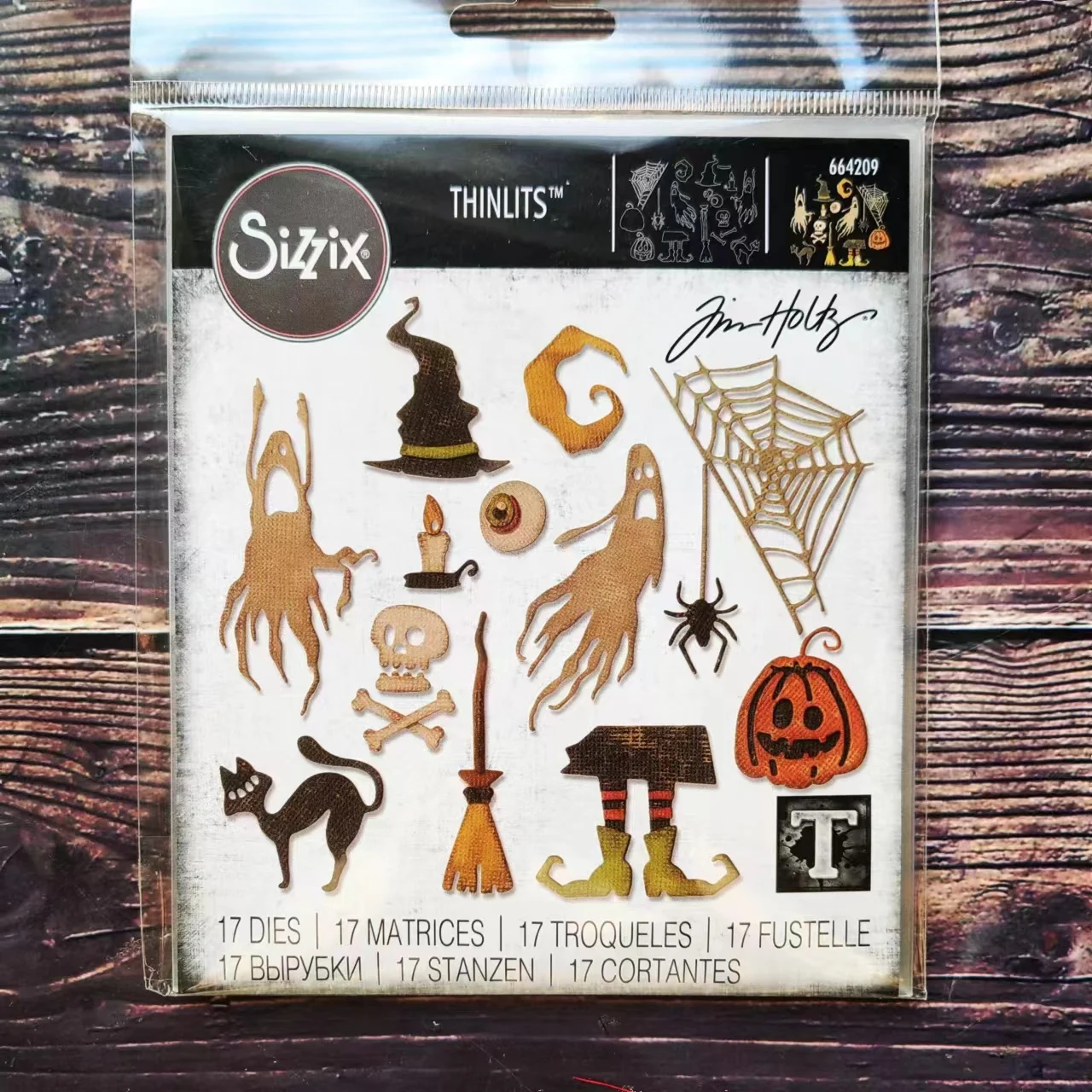 

Sizzix 664209 Thinlits Die Set 17PK - Frightful Things by Tim Holtz