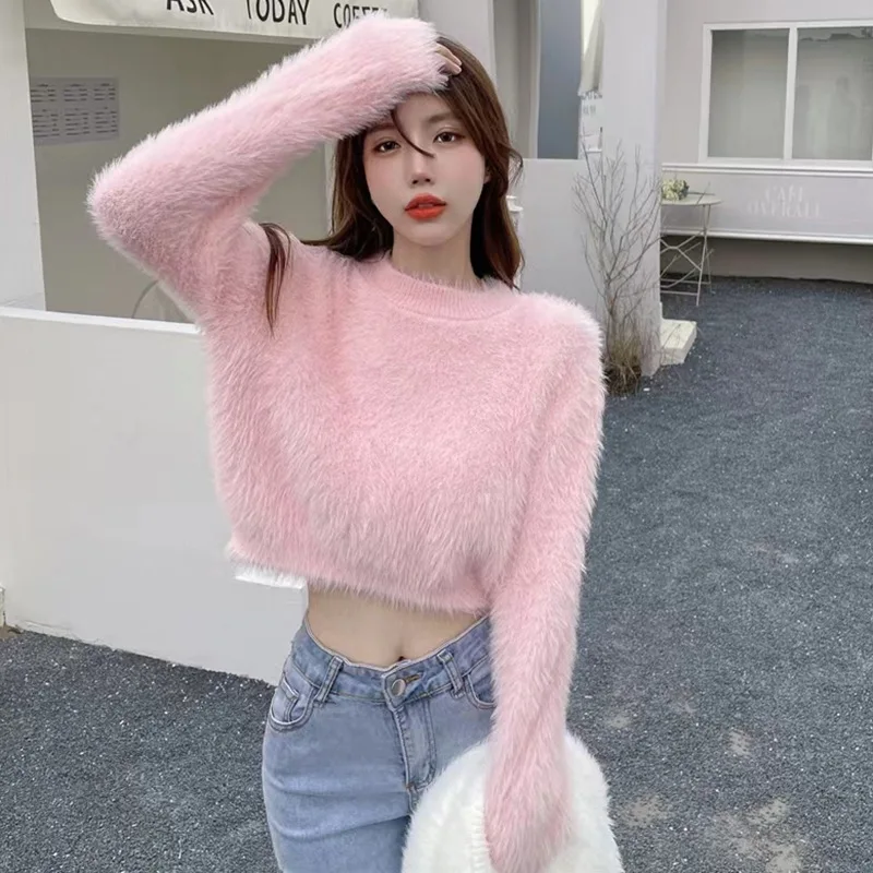 Y2K Crop Top Sweater 1
