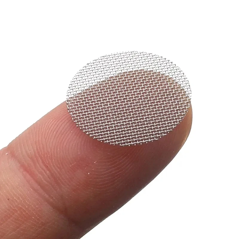 Smoking Accessories 100/500pcs Stainless Steel Gold Screens Hookah Water Pipe Tobacco Silver Filters 20mm Thick