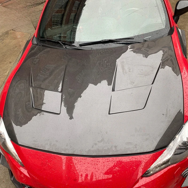 고품질 카본 파이버 프론트 벤트형 교체용 엔진 후드 자동차 액세서리 GT86 86 BRZ ZN6 ZD6 FR-S 2013+ 호환