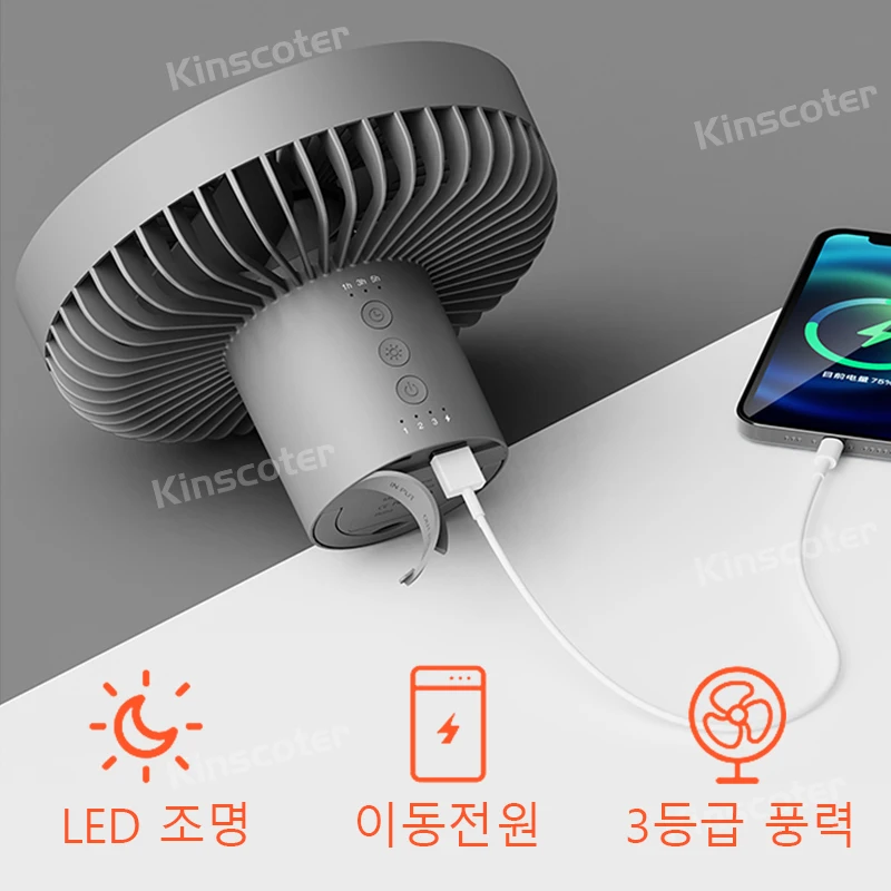 KINSCOTER ķ Ʈ ǳ, ٱ  ũž ǳ, USB ߿ õ ǳ, LED   , 10000mAh