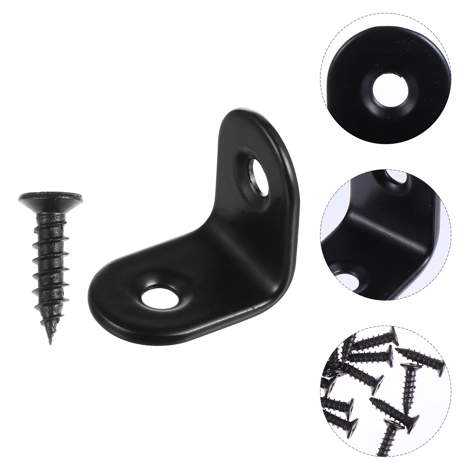 

30pcs L Shape Right Angle Brackets Home Corner Braces with 60pcs Screws