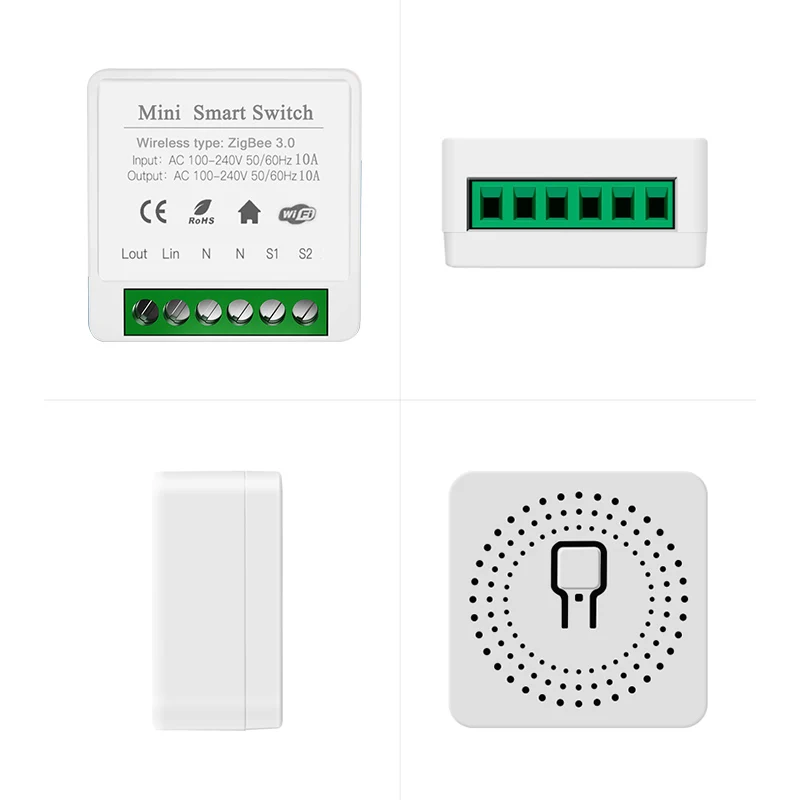 Smart Switch Smart Switch Module IHSENO Tuya Zigbee 3.0 DIY Mini Switch For Tuya Smart Life Timing Wireless Control Relay Automation Work With Alexa Google Home