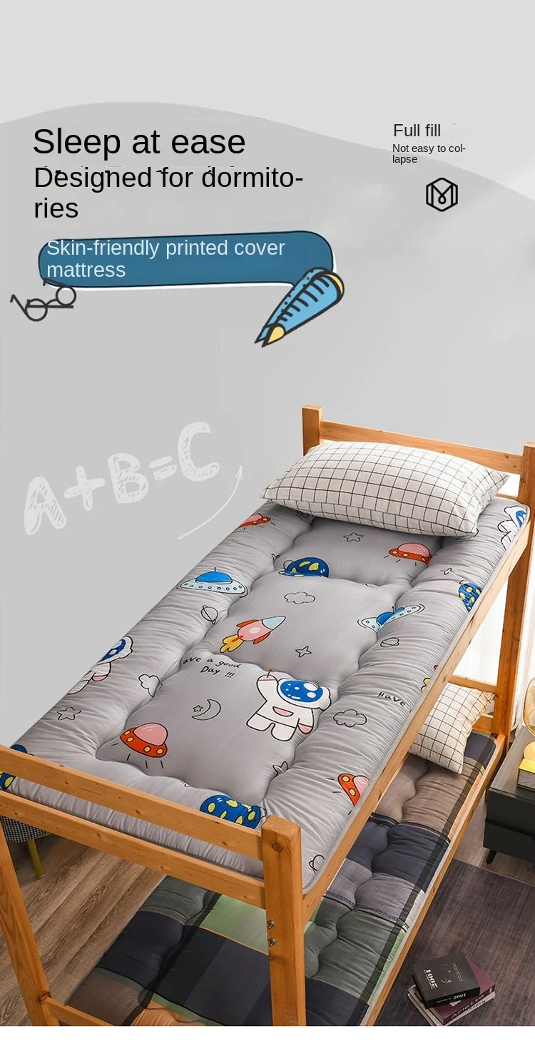 Description Picture 2 of itemDouble Mattress for Sleeping Full Size Individual Folding Mattresses Topper Japanese Dormitory Futon Bedroom Furniture Summer