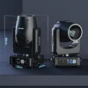 Yiflamefly 2Pcs 450W Moving Head Light RGBW DMX Stage Light DMX Controlled Sound Activated Play DJ Light For Wedding Party Music 6