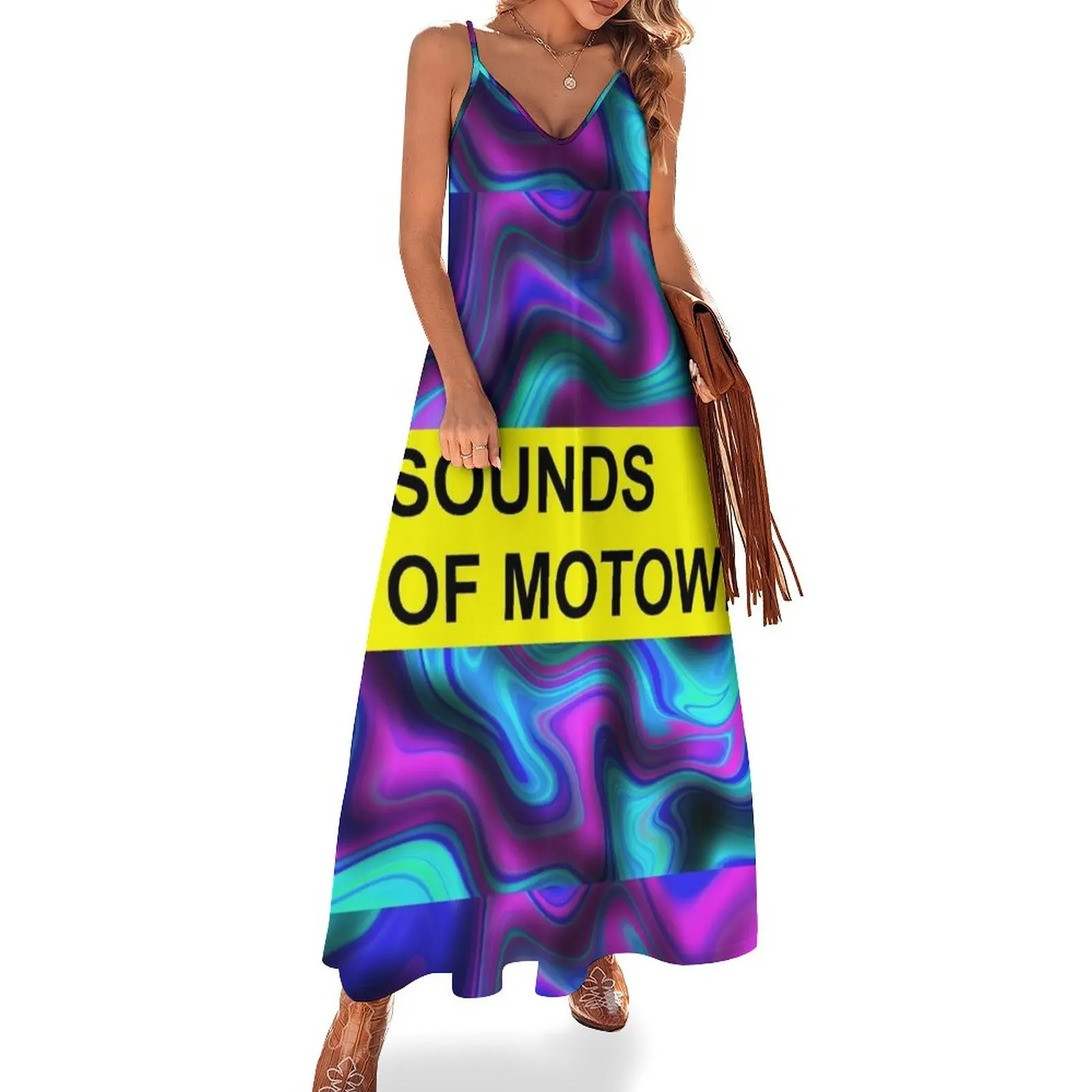 

sounds of motown Sleeveless Dress Woman fashion long dress women summer
