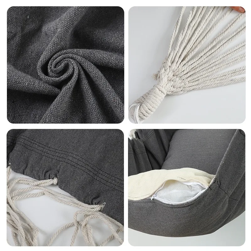 Hammock Swing Chair Fabric Hammock Chair Swing With Storage Bag Dormitory Portable Outdoor Garden Camping Anti Rollover
