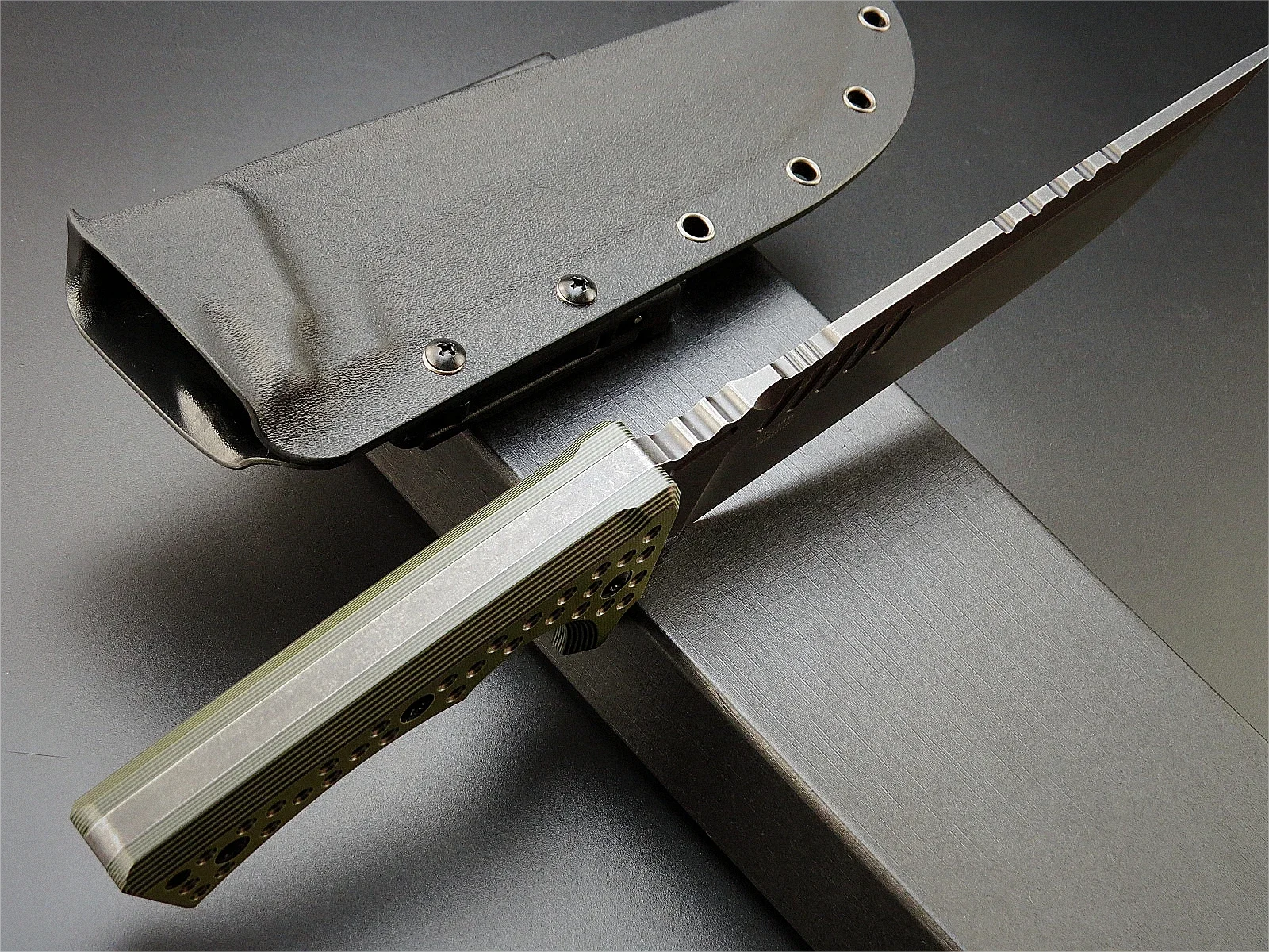 Eafengrow EF146 Fixed Knife 8mm Thick Sleipner Stainless Steel Blade G10 Handle Blade Knife EDC Tool Full Tang Heavy Duty 6