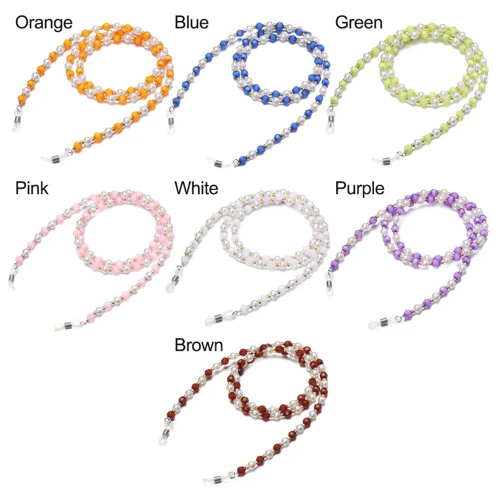 Mode Kristall Perlen Gläser Halskette Brillen Lanyard Gläser Kette Brillen Zubehör – Detail 3