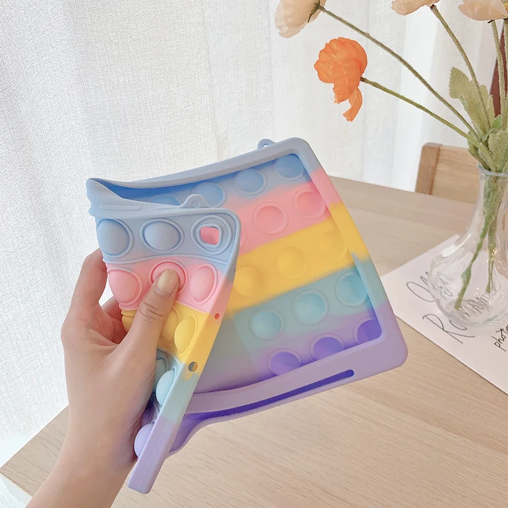 Capa de Silicone Macia para Huawei Matepad T10s 10.1 2023 Pop Push it Kids Bubble Não-tóxico para Huawei Matepad T10 9.7 Funda - Imagem 4