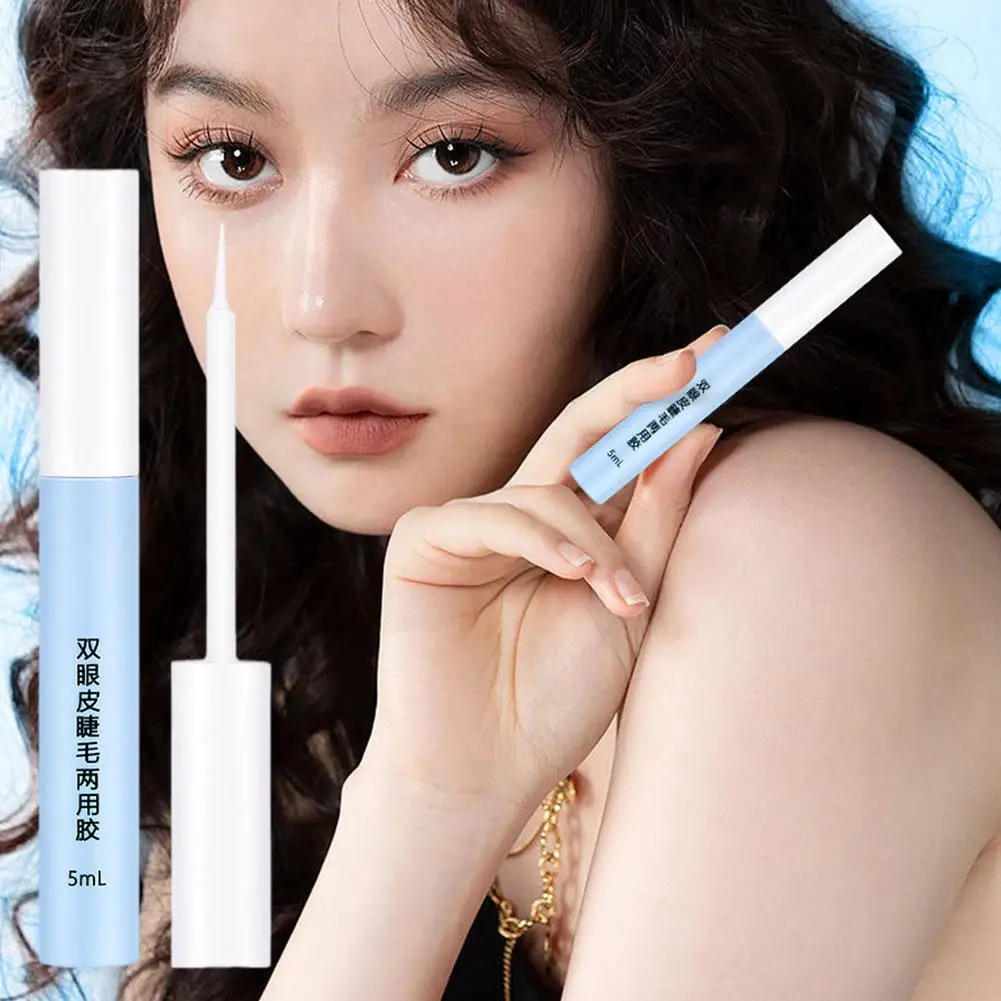 

Клей для ресниц 5 мл, водонепроницаемый быстросохнущий клей для накладных ресниц, прозрачный, Стандартный клей для наращивания, искусственные косметические ресницы для макияжа C9Q3