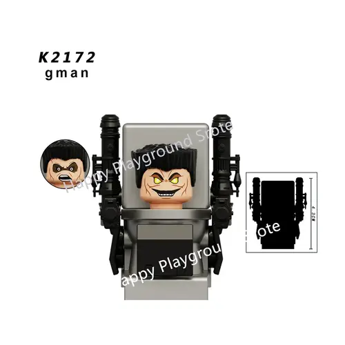 New KDL SWAT Skibidi Toilet Man Figures Anime Block Toys TvMan Titan Cameraman Speakerman Bricks Model Toy Birthday Gift - Image 10