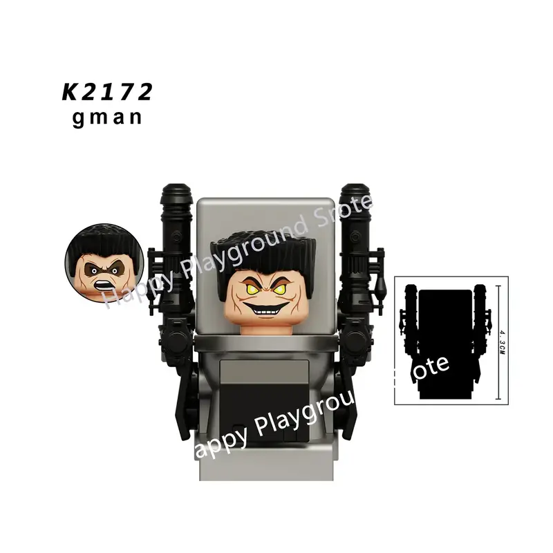 New KDL SWAT Skibidi Toilet Man Figures Anime Block Toys TvMan Titan Cameraman Speakerman Bricks Model Toy Birthday Gift - Image 10