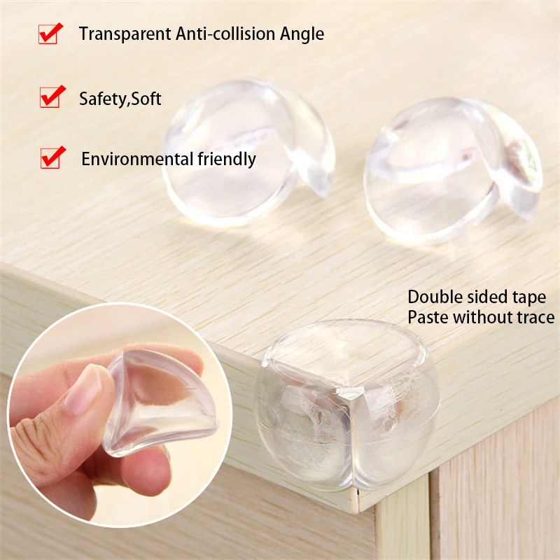 Table Corner Protector Table Edge Protector Furniture Anti Collision Strip 10PCS Transparent Anti Collision Angle PVC Pad Child Safety Corner Guard Baby Collision Proof Protector Table Corner