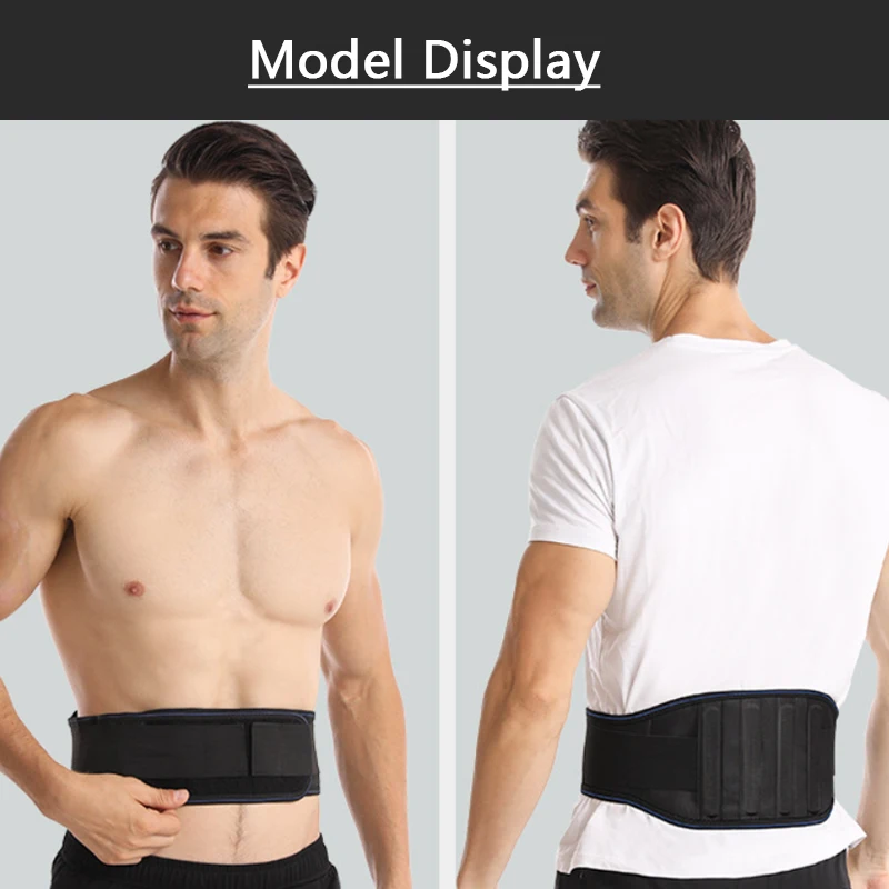 남녀공용 허리 보호대 1개, 체육관용 강철판 지지대가 있는 허리 보호대, 등 벨트