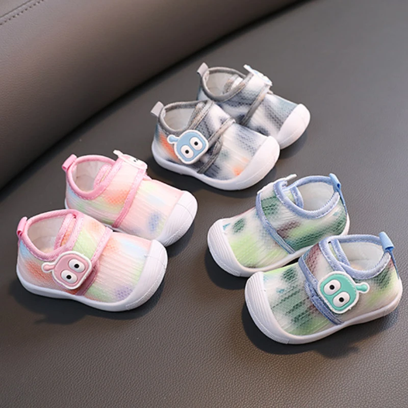 Spring Autumn Baby Shoes Newborn Baby Girls Boys Cute Causal Shoes Anti-slip Soft Sole Sneakers Prewalker Breathable Crib Shoes