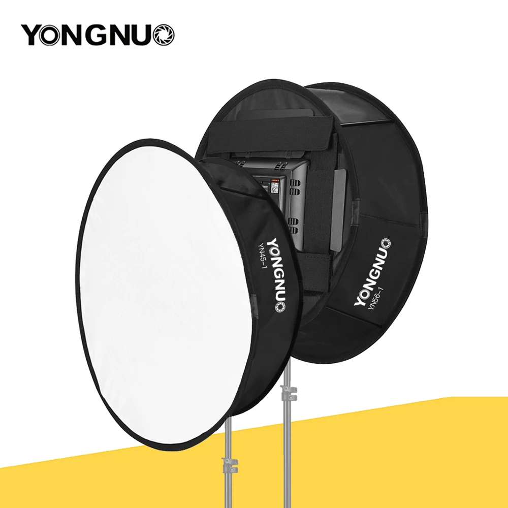 Yongnuo Round Softbox Diffusore Portatile Pieghevole Led Video Light Panel Filtro Morbido Per Yongnuo Yn600 Yn900 Yn300 Yn300Iii Series