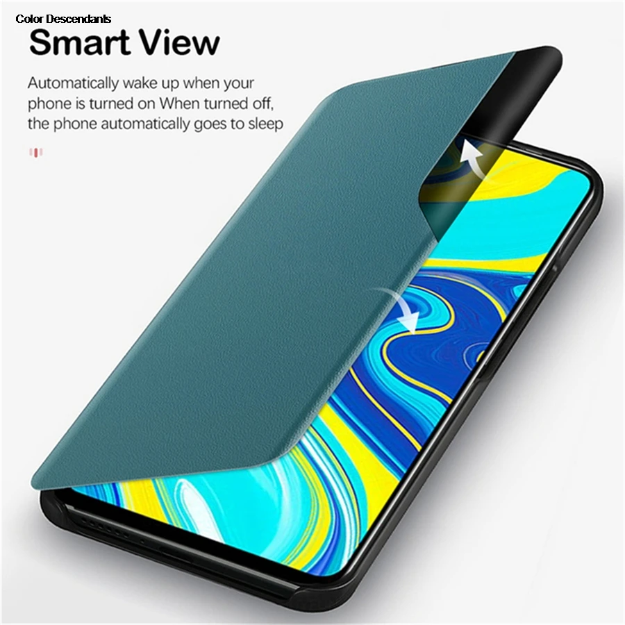 Luxury Leather Smart Flip Case with View Window for Huawei Honor - Original Mobile Phone Shell