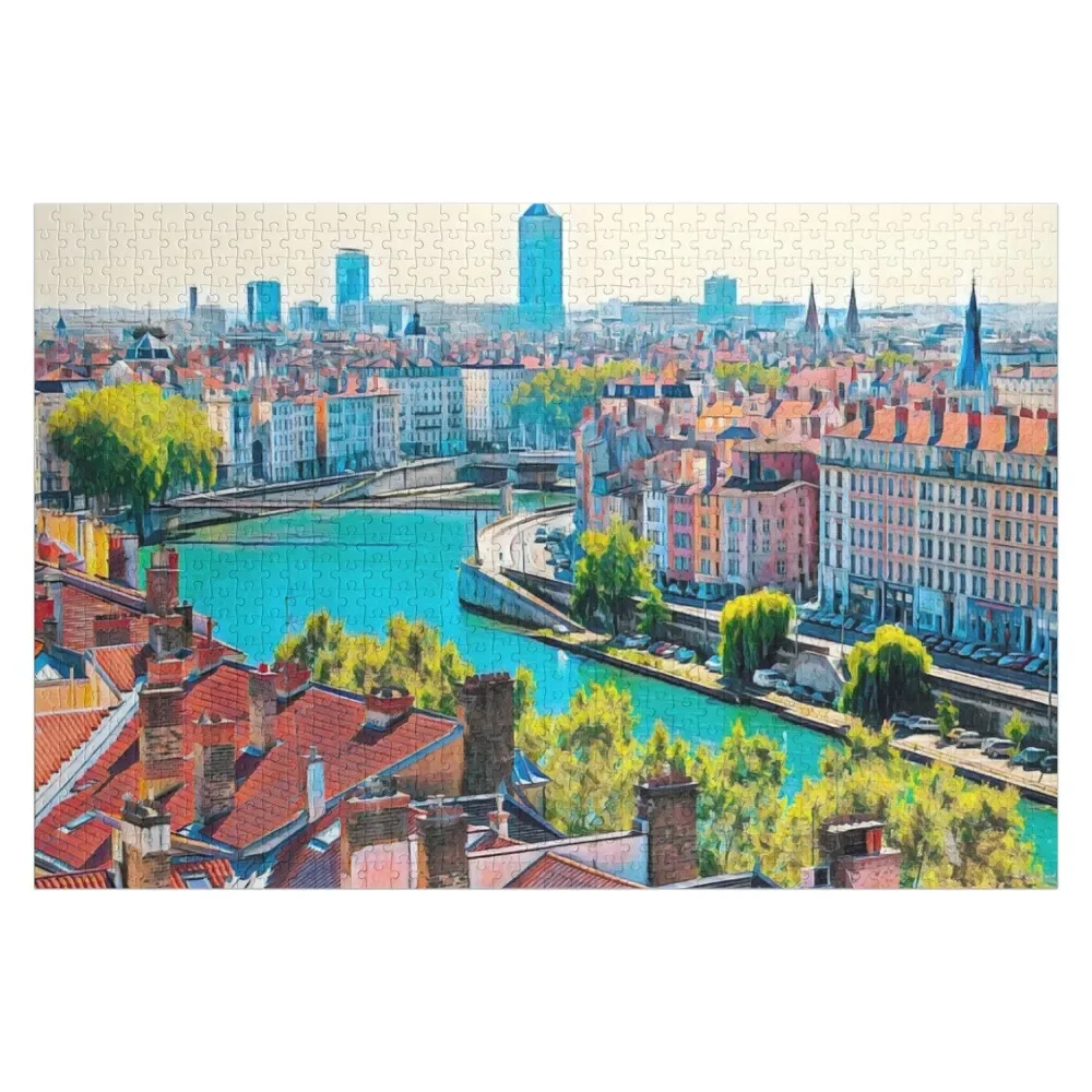 

Lyon Skyline Jigsaw Puzzle For Children Photo Puzzle
