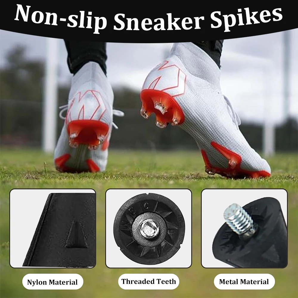 4/12PCS Football Boot Studs Replacement 13MM&16MM Football Shoes Cleats Spikes with Wrench Tool for Athletic Sneakers football boot spikes
