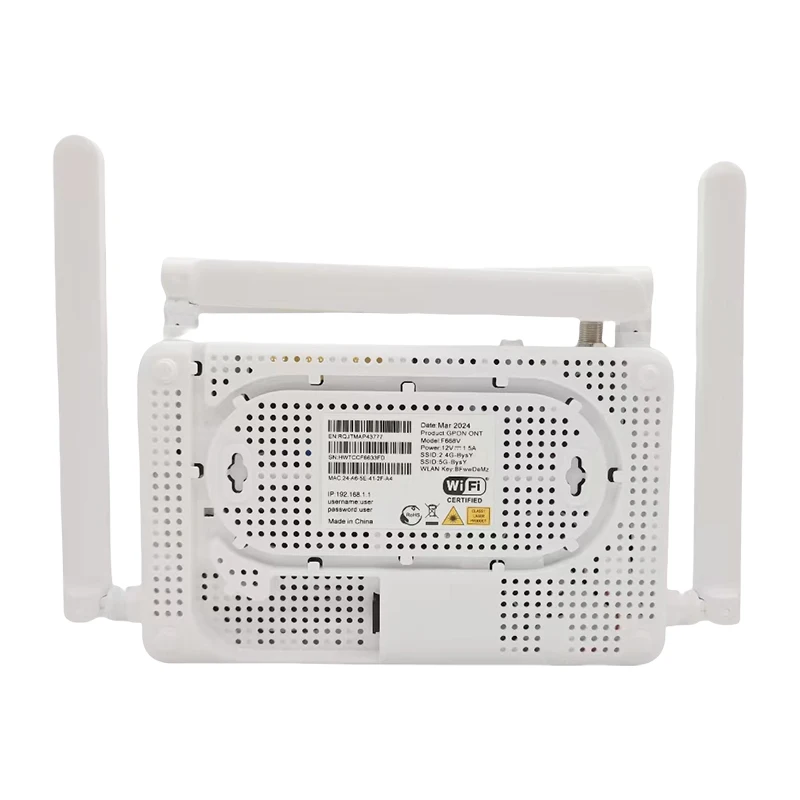 Dual band 2.4g, 5G, 4GE without voice port with catv and remote control, four antenna ultra stable network APC interface