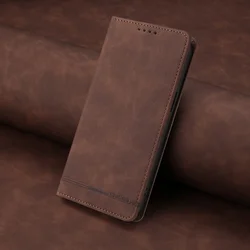 Premium Flip Wallet Leather Case with Magnetic Card Holder and Phone Cover - Redmi Note 13 Pro+ (Brown-(YB - RC23))