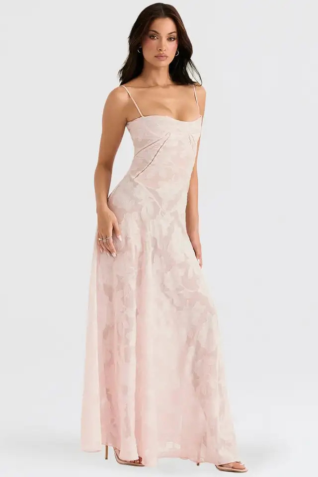 slim fit dress slacks Josie Large Embroidery Floral Halter Midi Dress – Monkee's of Mountain Brook