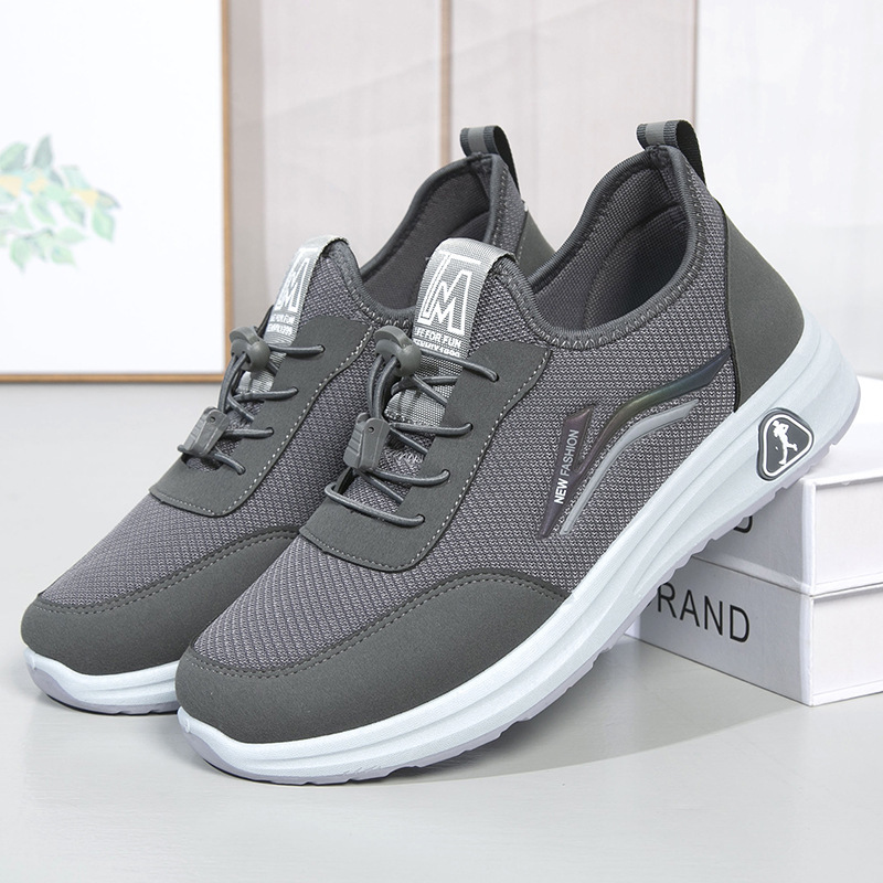 Stepping Shoes Men's 2025 Spring New Casual Single Shoes Soft Sole Breathable Middle-aged and Elderly Father Shoes Mens Shoes