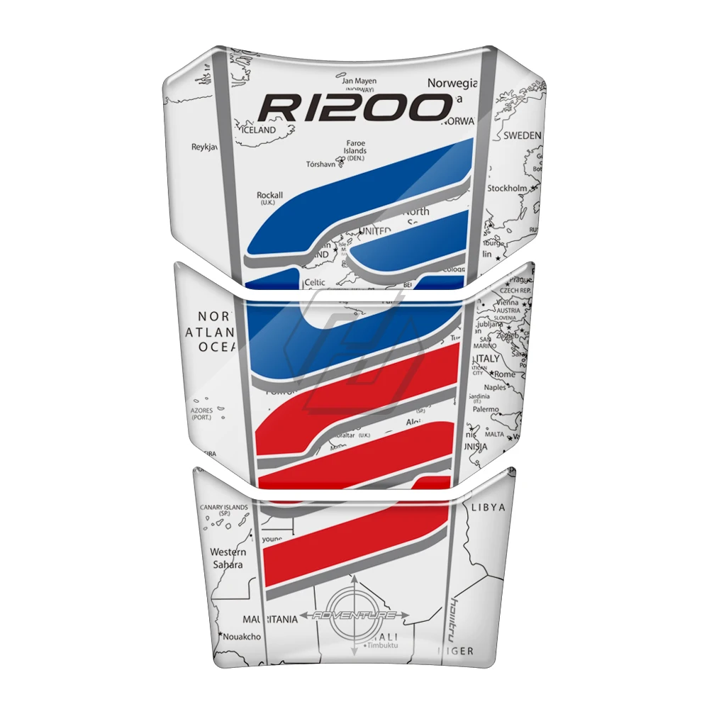 For BMW Motorrad R1250GS Adventure 2019-2022 3D Resin Motorcycle Tank Pad Sticker 40 Years GS / R1200GS Adventure LC 2014-2019