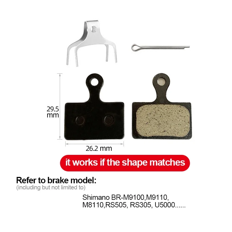 Resin Disc Brake Pads 10/20/30Pairs Bike Disc Brake Pads For Shimano Brakes