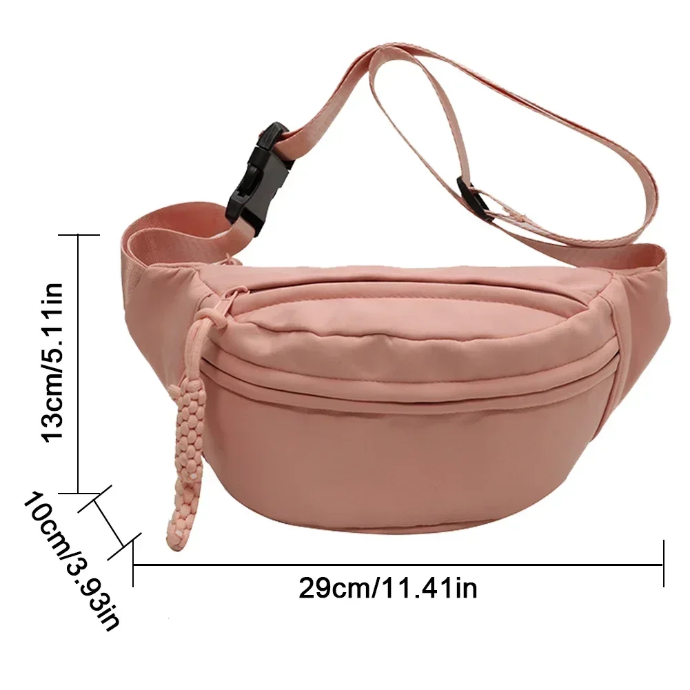 Chest Banana Bag for Women Sling Crossbody Waist Pack Canvas Running Waist Bag Casual Fanny Packs Sport Half Moon Belt crossbody bag,waist bag,chest bag