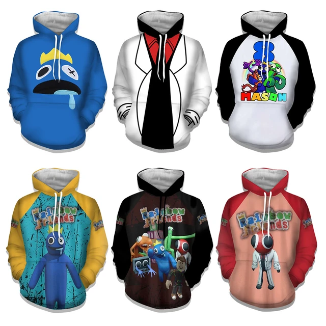 Homens Roblox Rainbow Friends 3d Impresso Hoodie Casual Pullover Moletom  Com capuz