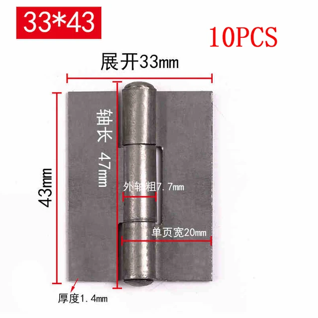 การเชื่อมบานพับเหล็กแบบยึดได้ประตูเหล็กหนาแบบพับได้ประตูสำหรับงานหนักประตูหมุนประตูบานหลวมประตูพับได้ 8