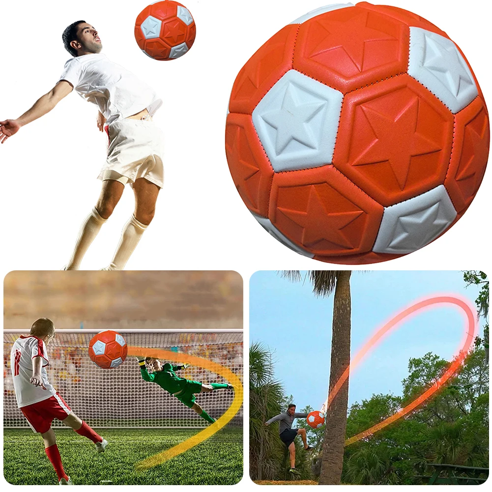 커브 Swerve 축구 공, 높은 가시성, 스포츠 커브 Swerve 축구 고무 라인, 레크리에이션 축구 공, 축구 훈련