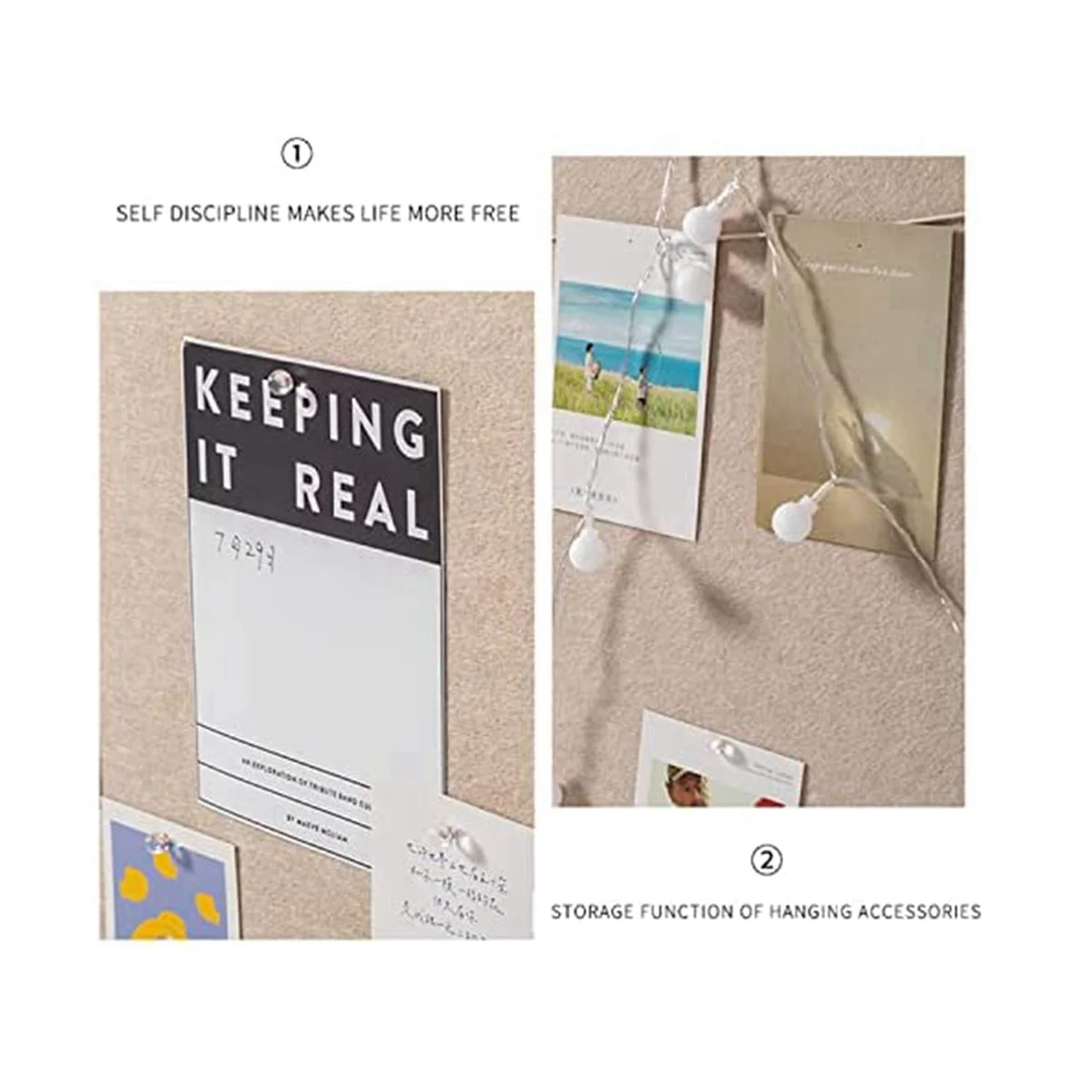 

Складная фетровая доска для объявлений-36 дюймов x 18 дюймов, декоративная картина в рамке, доска для объявлений с булавками для дома, офиса, стен