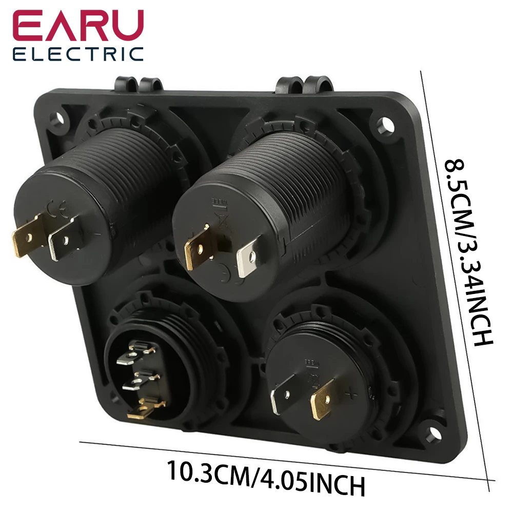 thumbnail image 2 of DC 12V-24V Motorcycle Dual Port USB Charging Dock, 3.1A Car Quick Fast 2 of 14