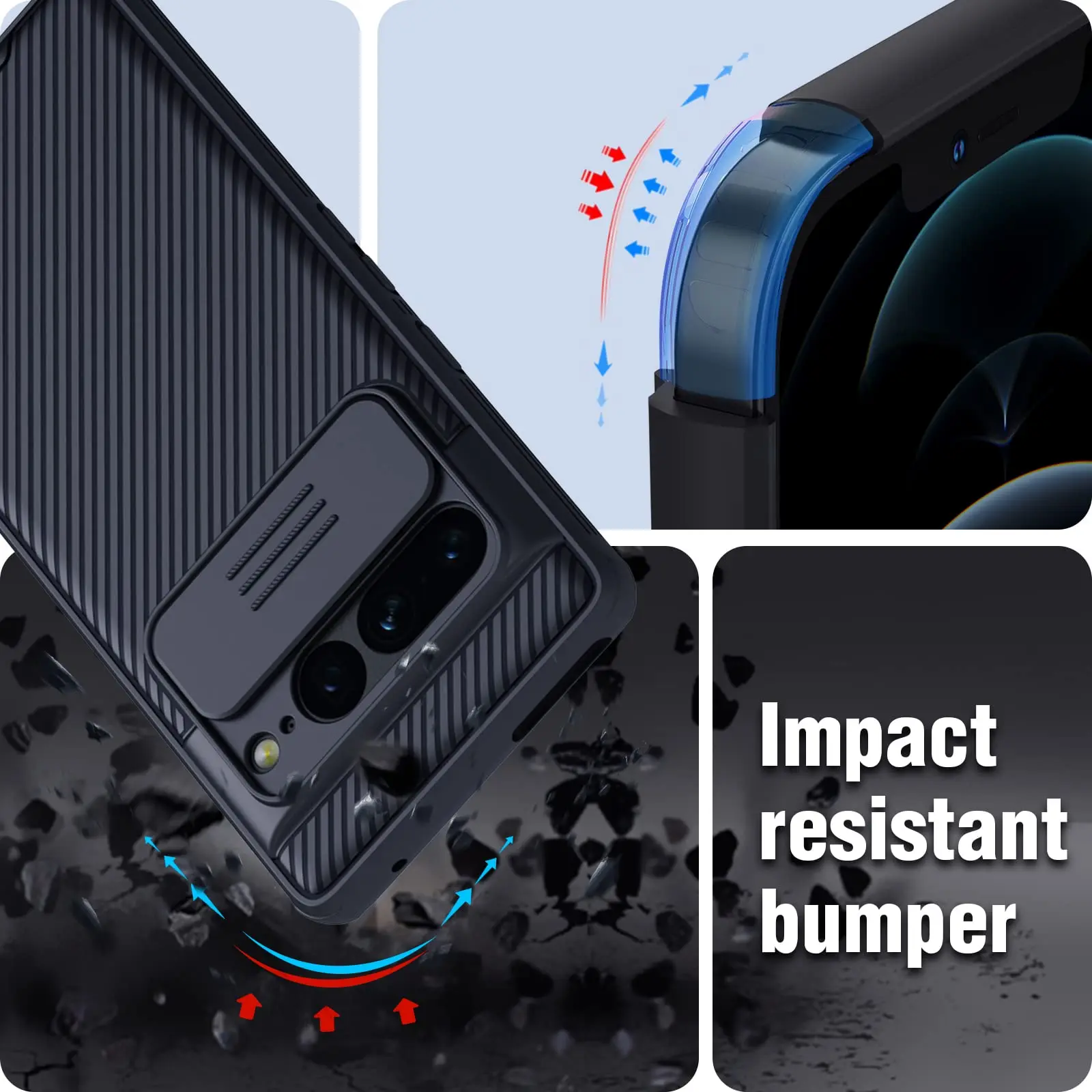 Nillkin Case For Google Pixel 8 Pro 7 7A 7 6A Pro Camera Slim Rugged Phone Thin Shockproof Cover