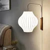 Nelson Wall Lamp japanese Silk swing wall lamp For Bedroom Home Bedside office lamp Hotel restaurant decoration reading light 1
