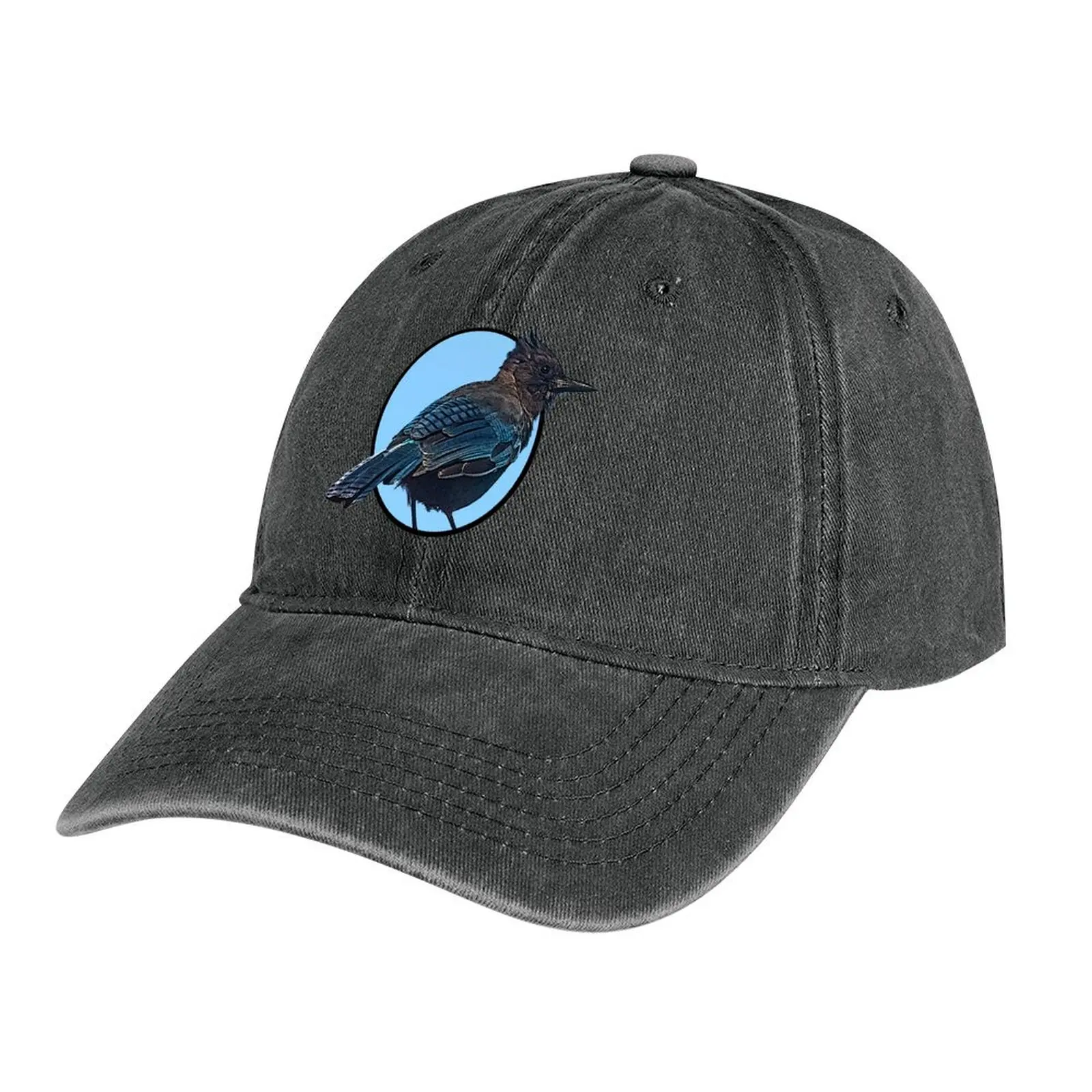 

Steller's Jay sticker Cowboy Hat Hip Hop cute Golf Hat dad hat Caps Women Men's