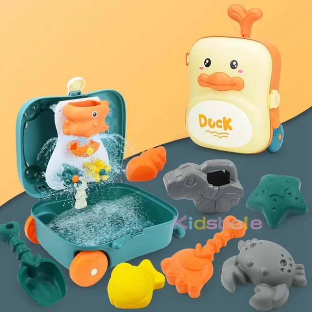 Kids Beach Toys Baby Beach Play Toys Sandbox Kit Summer Toys Beach Accessories Sand Water Game Tools Bath Toy For Baby 2
