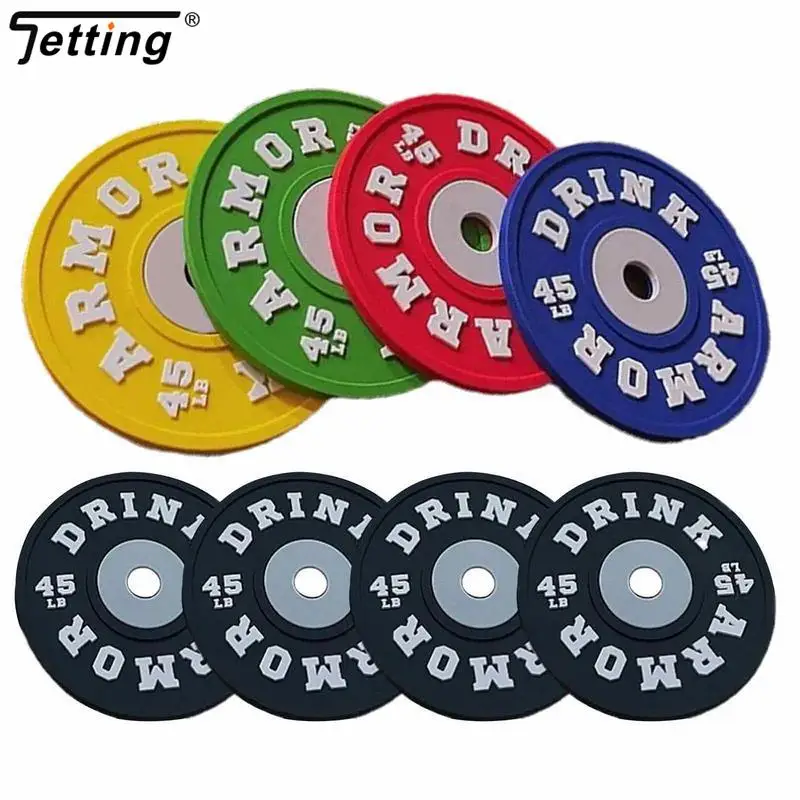 

4Pcs Silicone Drink Coaster Gym Weight Plate Table Coasters For Kitchen Table BPA Free Food Grade Round Mug Coaster