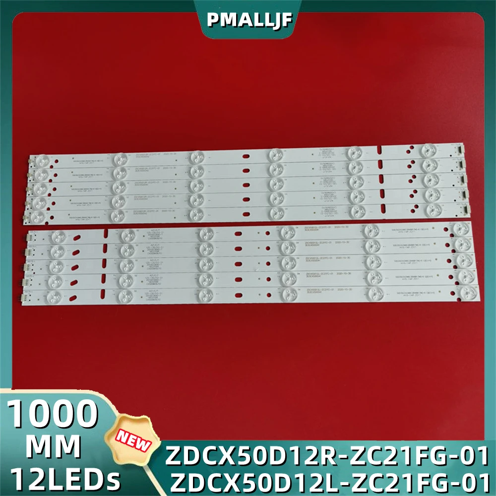 Conjunto Tira Retroiluminação Led Zdcx50d12r-zc21fg01 Zdcx50d12l-zc21fg-01 Cx500dledm-manta Led95001 Alumínio 10 Pcs