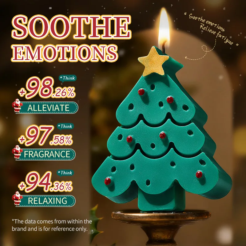 Scented Holiday Aromatherapy Candle for Festive Home Decor, 60g