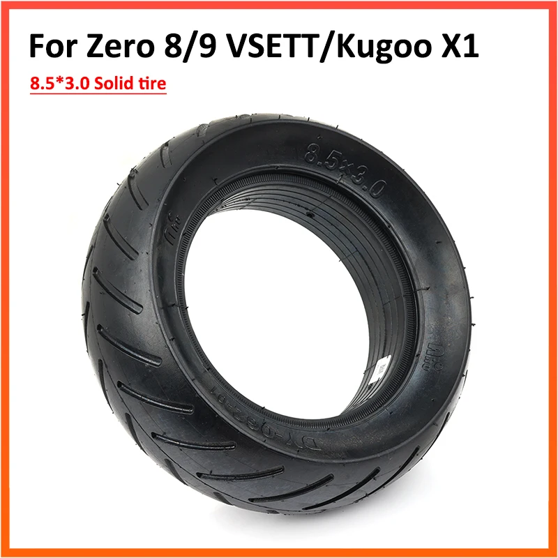VOLOHAS 9x3,0-5,5 Tubeless Reifen, 9 Zoll Offroad Reifen für Kukirin G2 Pro Elektroroller, Vorne/Hinten Verschleißfester Vakuumreifen Ersatzräder Pannensicher (1 Stück