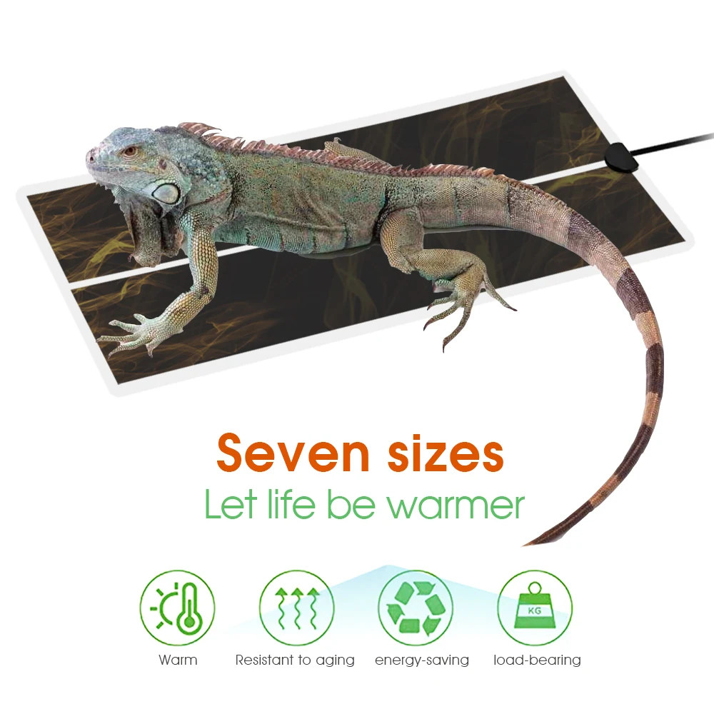 5-45W Plant Warm Heating Mat w/ Socket Digital Programmable Timer Temperature Control Adjustable Heater Pad for Seeding Reptile
