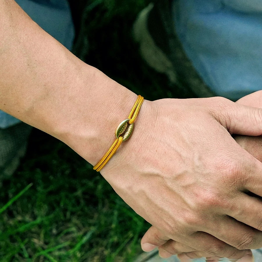 Stainless Steel Adjustable Paracord Bracelet For Men