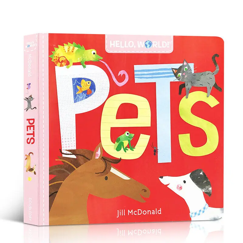 

Original Children Popular Science Books Hello, World Pets Board Book Colouring English Activity Picture