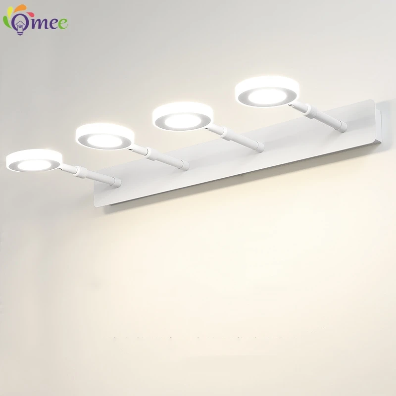 Mirror Light LED Vanity Light Bathroom Mirror Cabinet Light Makeup Lamp Warm White Wall Lamps 360 Degree Rotating Makeup Lights