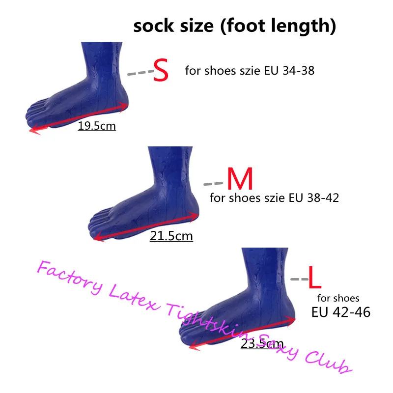 Unisex 5 Toes Latex Socks Short Ankle Fetish for Men Women Wear with Handmade Rubber Catsuit BodySuit Hood Color Black ,Red